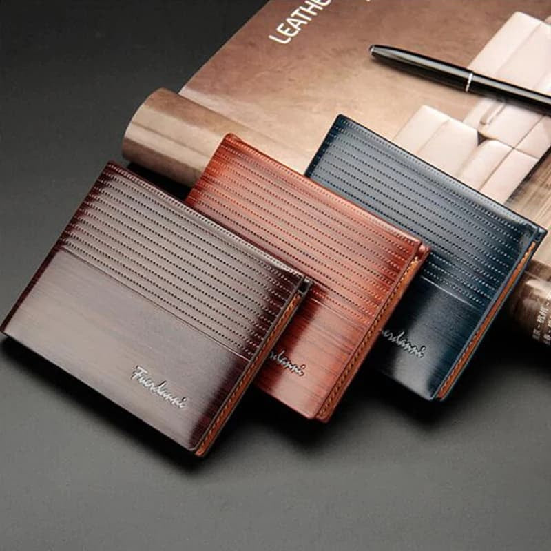 BroadEnd Men’s PU Leather Wallet – Fuerdanni Inspired Design